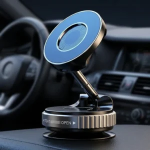 Support Téléphone Voiture Magnétique – Rotation 360° Aimant Puissant Universel